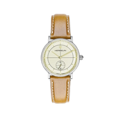 INSPIRATION - PETITE SECONDE - ACIER & CUIR CAMEL