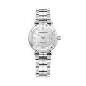 NEWPORT - QUARTZ DATE - ACIER, NACRE & DIAMANTS
