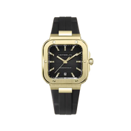 CAP CAMARAT - SQUARE AUTOMATIK - STÅL PVD GULD 1N & SORT