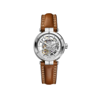 NEWPORT - SQUELETTE - ACIER & CUIR CAMEL