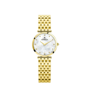 EPSILON - QUARTZ - PVD OR JAUNE & DIAMANTS