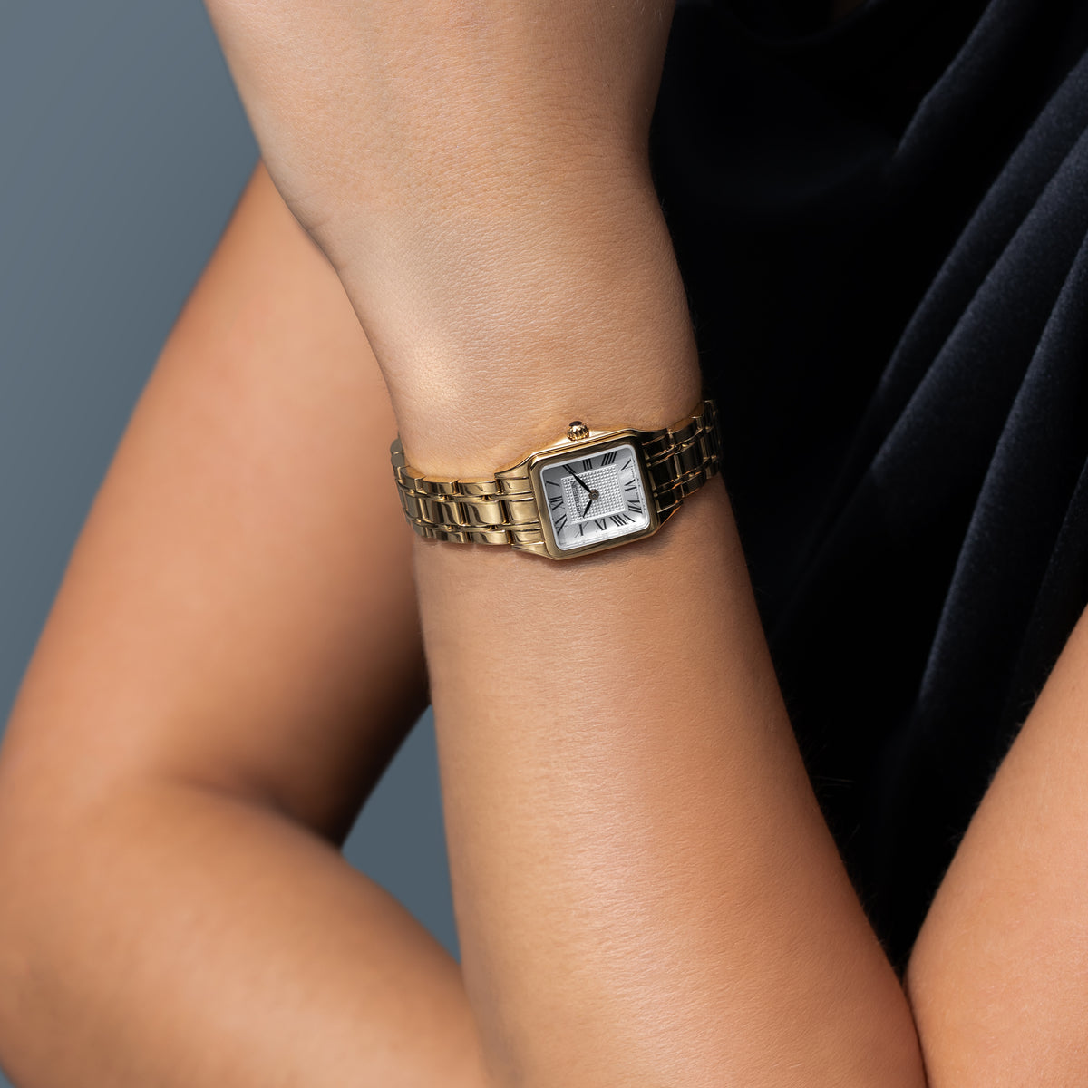 LUNA - MINI QUARTZ - YELLOW GOLD PVD