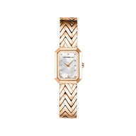 OCTOGÔNE - CHEVRONS - NACRE & PVD OR ROSE
