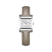 Ve AVENUE - QUARTZ - ACIER & CUIR TAUPE