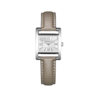 Ve AVENUE - QUARTZ - ACIER & CUIR TAUPE