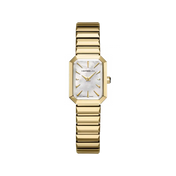 OCTOGÔNE - QUARTZ - NACRE BLANCHE & PVD OR JAUNE