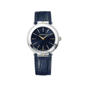 NEWPORT - SLIM - ACIER BICOLORE & CUIR