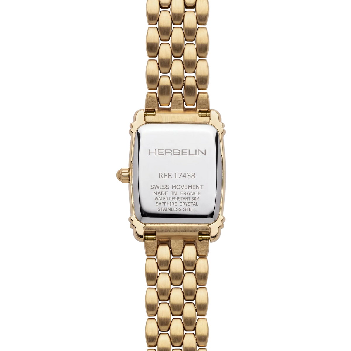 ART DÉCO - QUARTZ - SÁRGAARANY PVD DUPLA SZÍJ