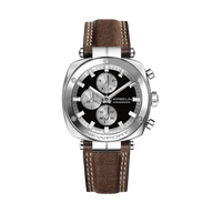 NEWPORT - HERITAGE CHRONOGRAPH - STEEL AND LEATHER
