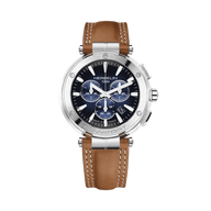 NEWPORT - CHRONOGRAPHE - NOIR & CUIR CAMEL