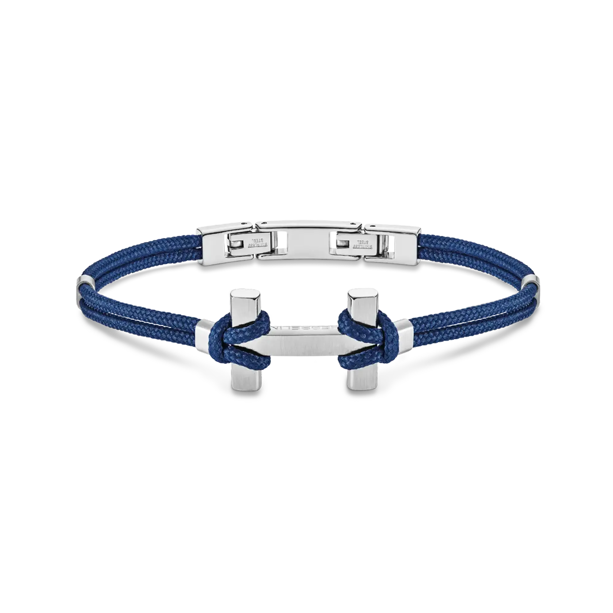 Bracelet Amarrage en acier bleu