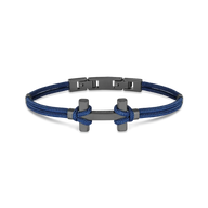 BRACELET AMARRAGE - TITANE - MARINE