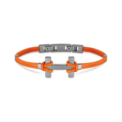 BRACELET AMARRAGE - TITANE - ORANGE