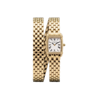 ⁣⁢ART DÉCO - QUARTZ - SÁRGAARANY PVD DUPLA SZÍJ⁤⁣