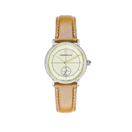 INSPIRATION - PETITE SECONDE - ACIER & CUIR CAMEL