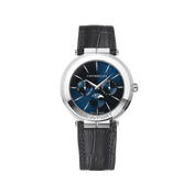 NEWPORT - SLIM PHASE DE LUNE - ACIER & CUIR