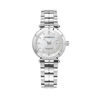 NEWPORT - QUARTZ DATE - ACIER, NACRE & DIAMANTS