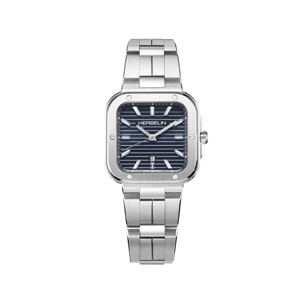 ⁣⁢Cap Camarat, blue dial, square steel case, steel bracelet⁤⁣