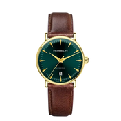 INSPIRATION - AUTOMATIQUE - VERT & CUIR BRUN