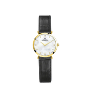 EPSILON - QUARTZ - PVD OR JAUNE & CUIR