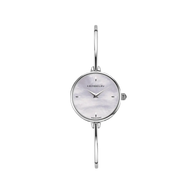 FIL - QUARTZ RONDE - ACIER & NACRE BLANCHE