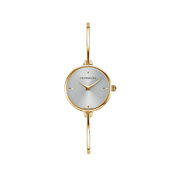 FIL - QUARTZ RONDE - DORÉ & BLANC