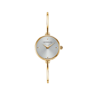 FIL - QUARTZ RONDE - DORÉ & BLANC