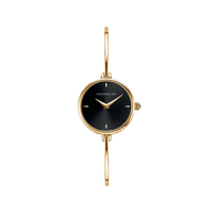 FIL - QUARTZ RONDE - DORÉ & NOIR