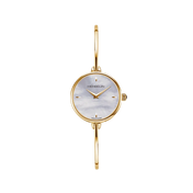 FIL - QUARTZ - PVD OR JAUNE & NACRE BLANCHE
