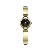 LADY H - QUARTZ - PVD OR JAUNE & NACRE NOIRE