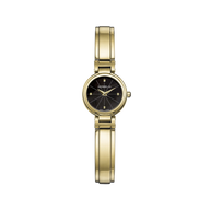 LADY H - QUARTZ - PVD OR JAUNE & NACRE NOIRE