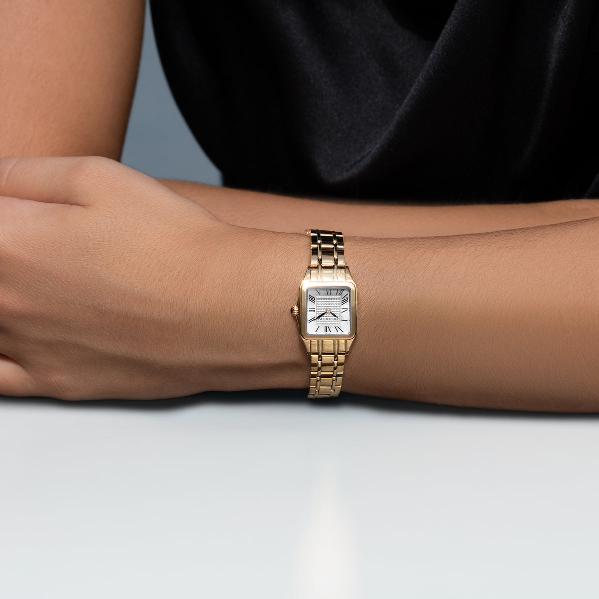 ⁣⁢LUNA - MINI QUARTZ - YELLOW GOLD PVD⁤⁣
