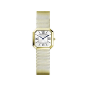 OCTOGÔNE - QUARTZ - PVD OR JAUNE & INDEX