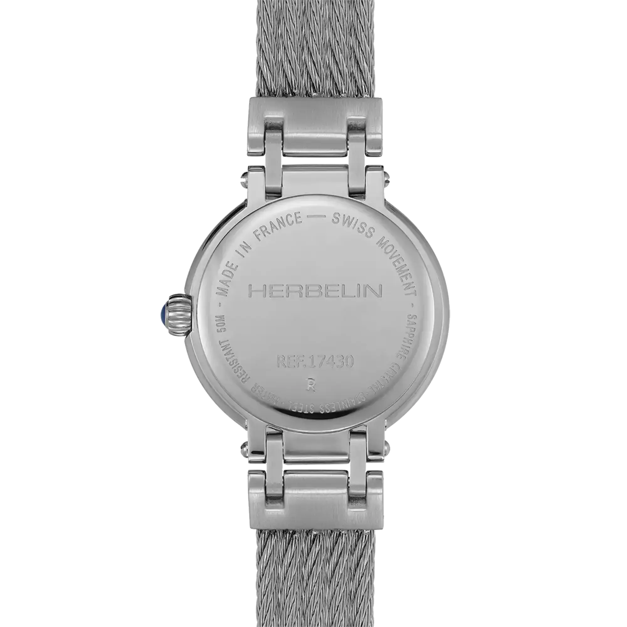 ⁣⁢Bagside af Galet, stålbagkasse med modelgravering⁤⁣