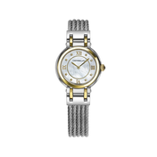 GALET - QUARTZ BICOLORE - NACRE & ZIRCONS