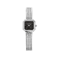 OCTOGÔNE - QUARTZ CARRÉ - ACIER & NACRE NOIRE