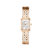 OCTOGÔNE - CHEVRONS - NACRE & PVD OR ROSE