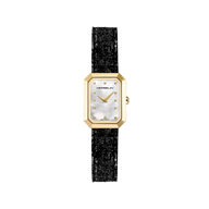 OCTOGÔNE - QUARTZ - DORÉ & CUIR