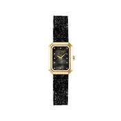 OCTOGÔNE - QUARTZ - NACRE NOIRE & CUIR