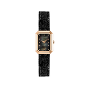 OCTOGÔNE - QUARTZ - NACRE NOIRE & CUIR