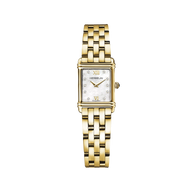⁣⁢ART DÉCO - QUARTZ - YELLOW GOLD PVD &amp; ZIRCONIUM⁤⁣