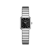 OCTOGÔNE - QUARTZ - NACRE NOIRE & ACIER