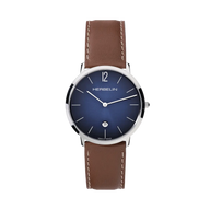 ⁣⁢CITY - QUARTZ - BLU &amp; CUOIO MARRONE⁤⁣