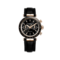 NEWPORT - AUTOMATIQUE CHRONO - NOIR & PVD OR ROSE