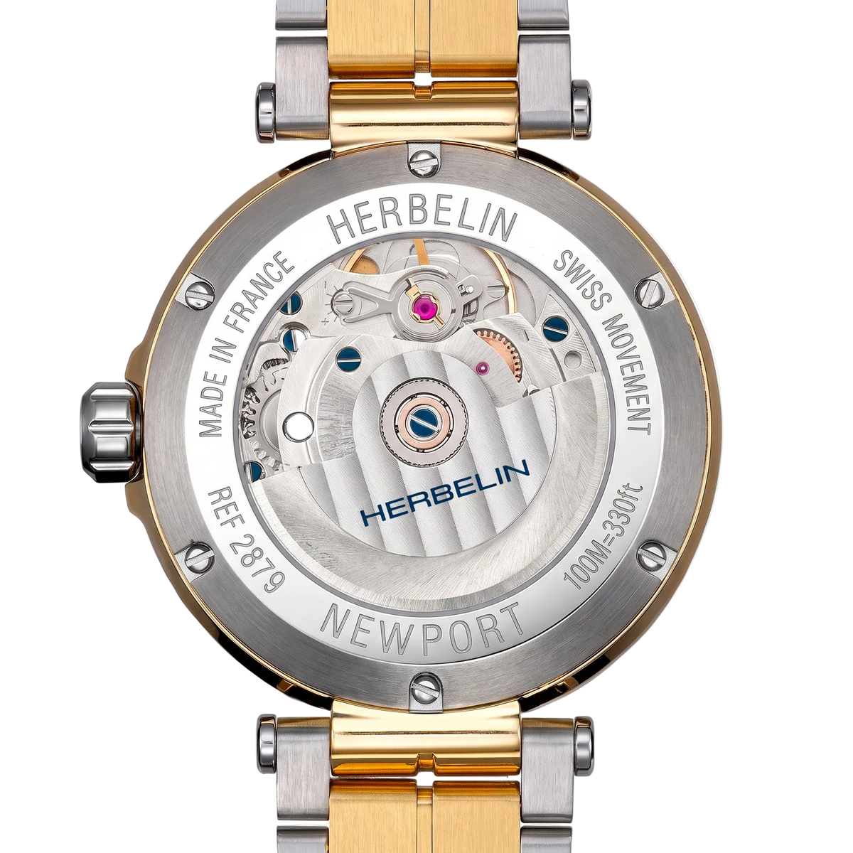 NEWPORT - AUTOMATIQUE LADY PHASES DE LUNE - BICOLORE