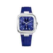 CAP CAMARAT SQUARE - CHRONOGRAPHE - BLEU & FKM BLEU