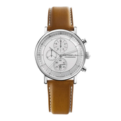 INSPIRATION - CHRONOGRAPHE - ACIER & CUIR CAMEL