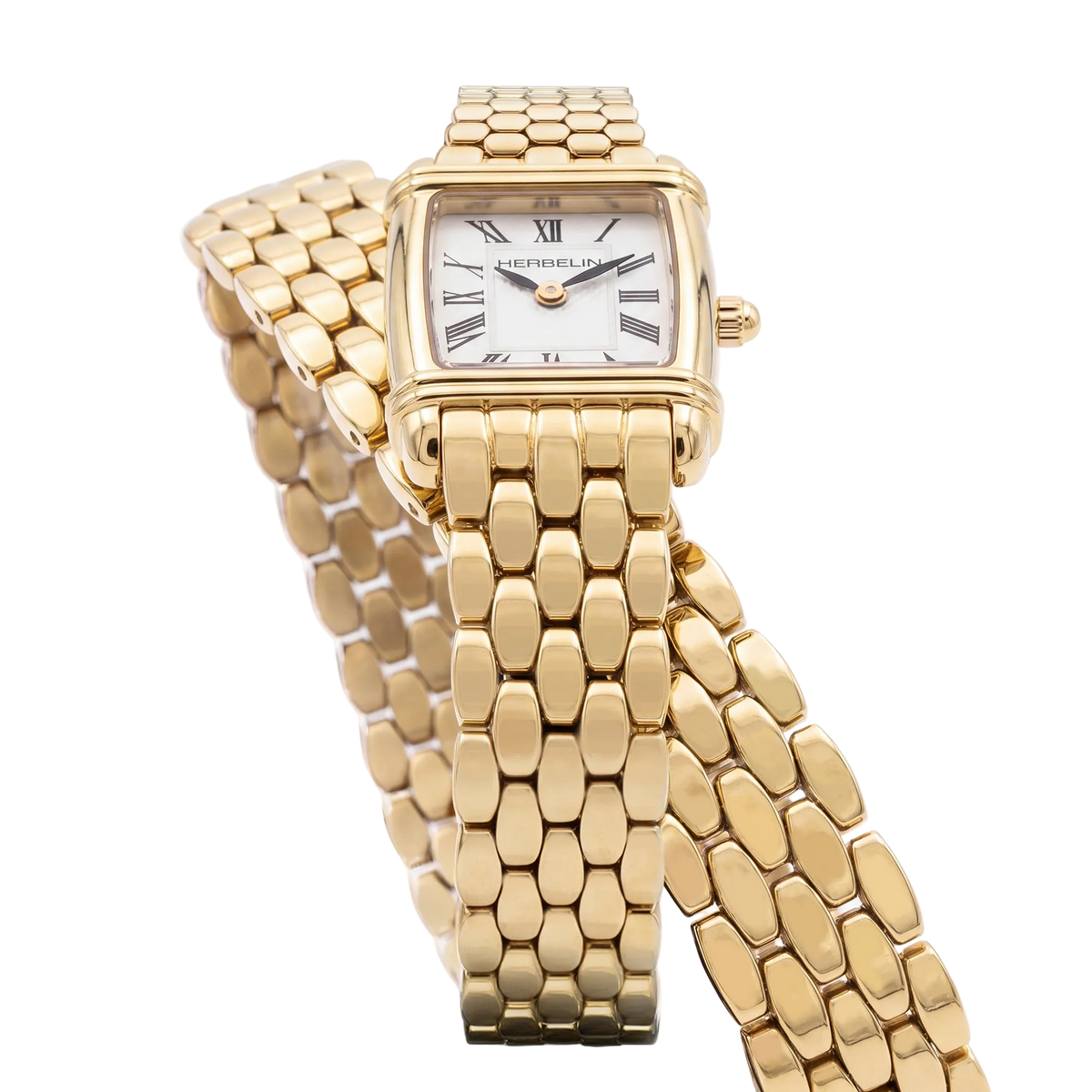 ⁣⁢ART DÉCO - QUARTZ - SÁRGAARANY PVD DUPLA SZÍJ⁤⁣