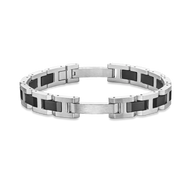 BRACELET CAP CAMARAT - ACIER & CÉRAMIQUE NOIRE