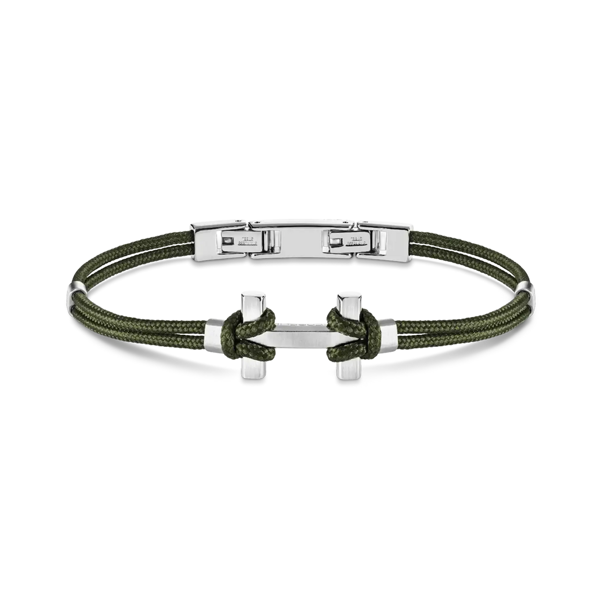 Bracelet Amarrage en acier kaki